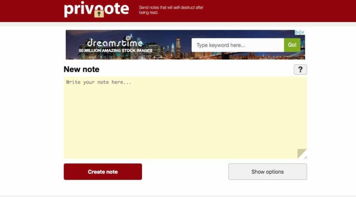 The value of Attempting to keep Personal Information inside the Privnote site